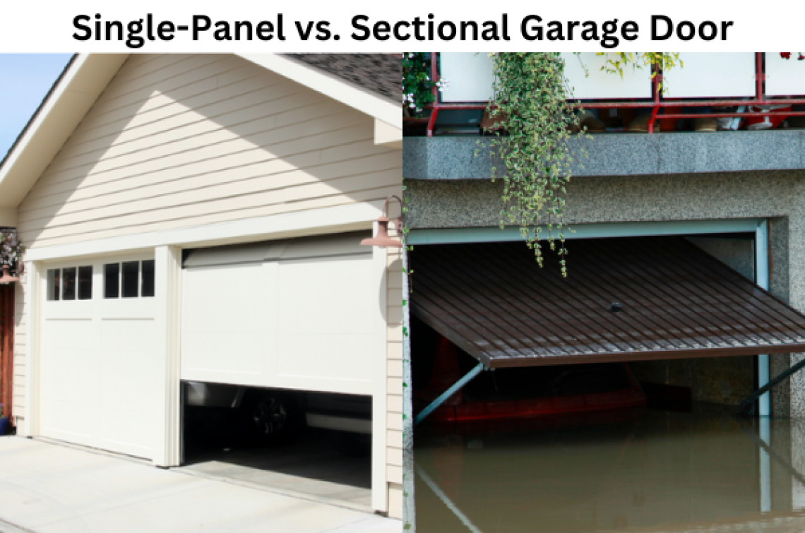 Single-Panel vs. Sectional Garage Door